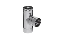 тройник феррум угол 90°, нержавеющий (430/0,8мм), ф115, по воде