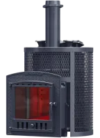 печь для бани gfs авангард ураган 25п2с зк круглая чугунная