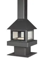 печь-камин эклипс островной гигант экокамин