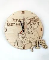 часы "заходите! будет жарко!" 29х27,7см банный перец #