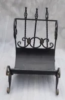 набор для камина 4 предмета (дровница,метла,кочерга,совок) банный эксперт