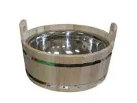 шайка 5л с нержавеющей вставкой, банный эксперт