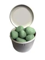 камень для бани жадеит шлифованный, 20 кг, средний, ведро