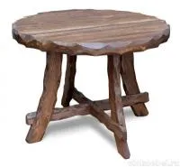 стол №11 круглый 100х75 (массив сосны, старение), палисандр, ирб