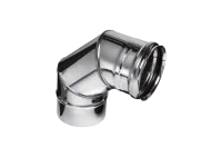 колено феррум угол 90°, нержавеющее (430/0,8мм), ф120