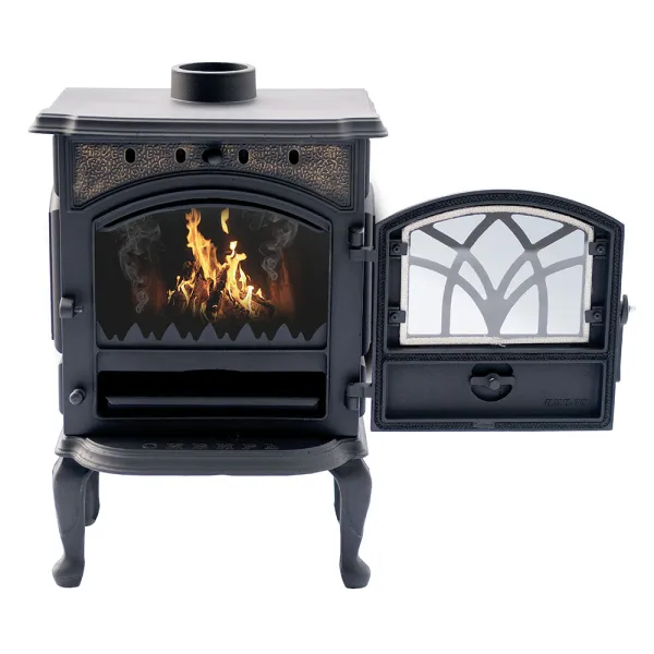 печь-камин сибирь-7 со стеклом чугунная#